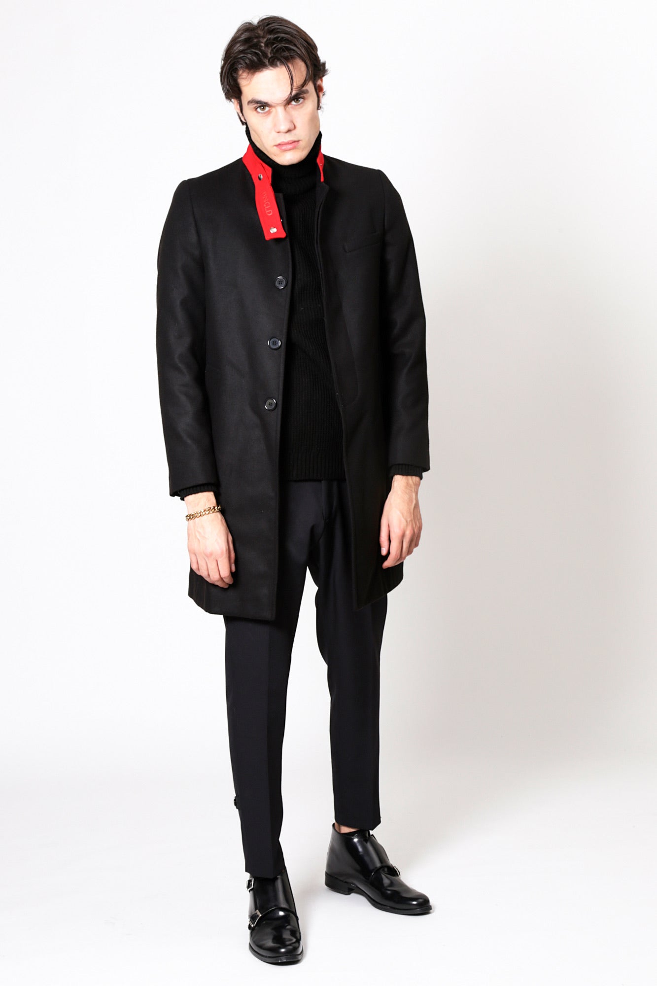 Manteau DOWNEY - Noir/Rouge