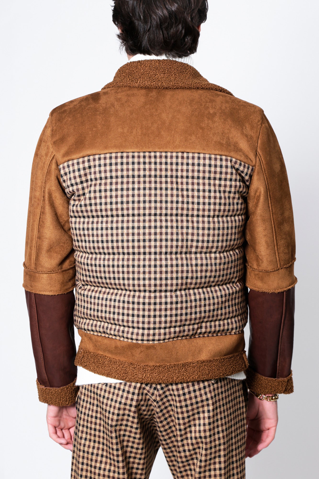 Bomber BOSTON - Cuadrado Beige