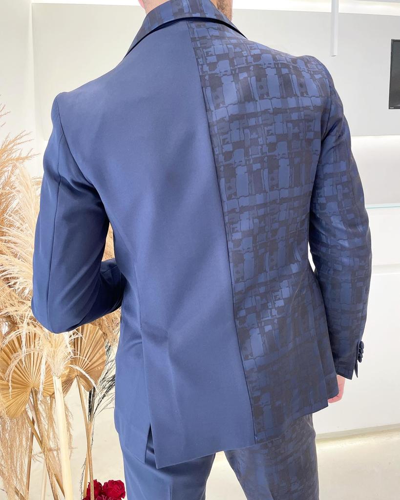 Veste ELTON JOHN BICOLOR - Bleu/Bleu Madras