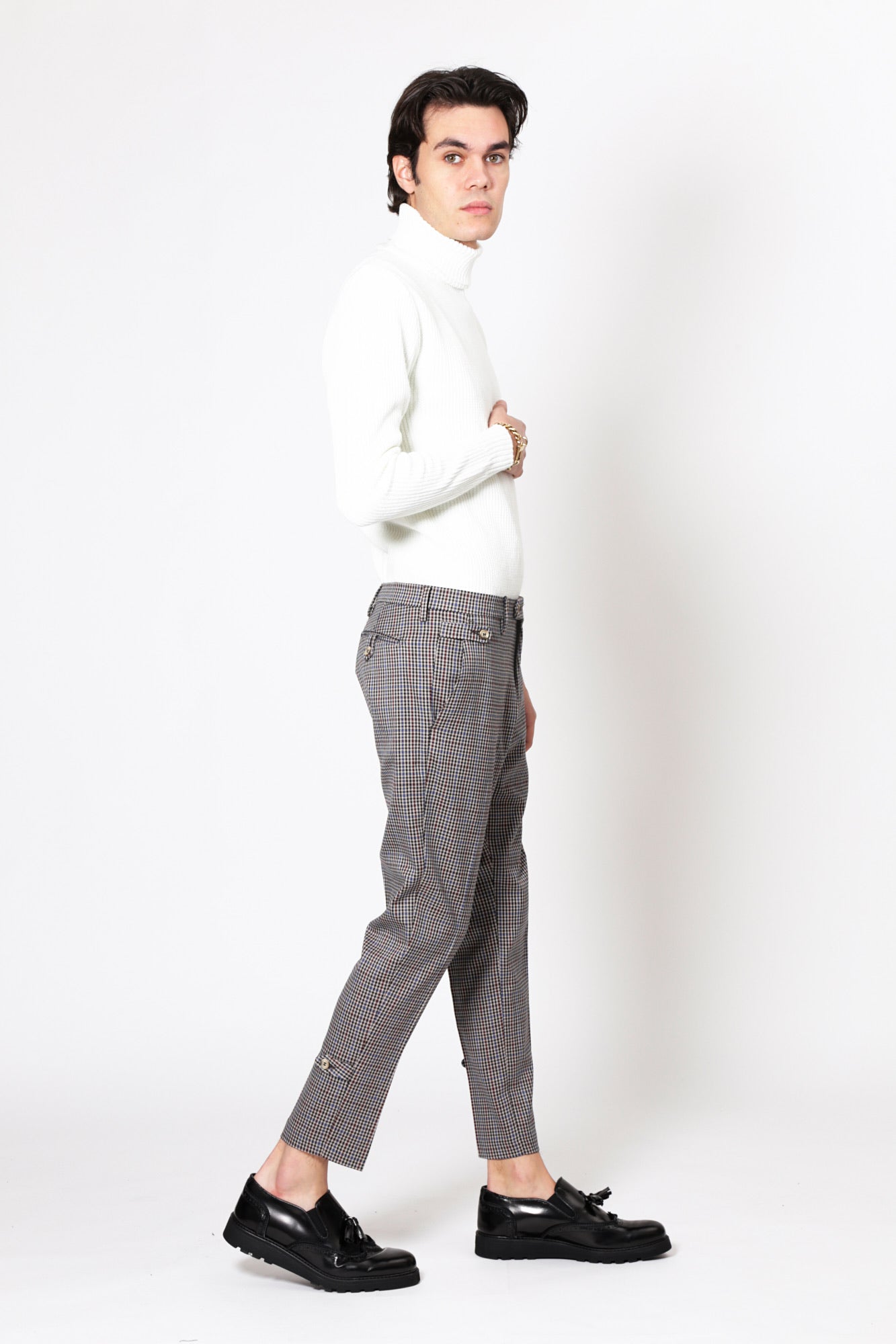 Pantalon HANCOCK - Gris Carré Ligne Rouge