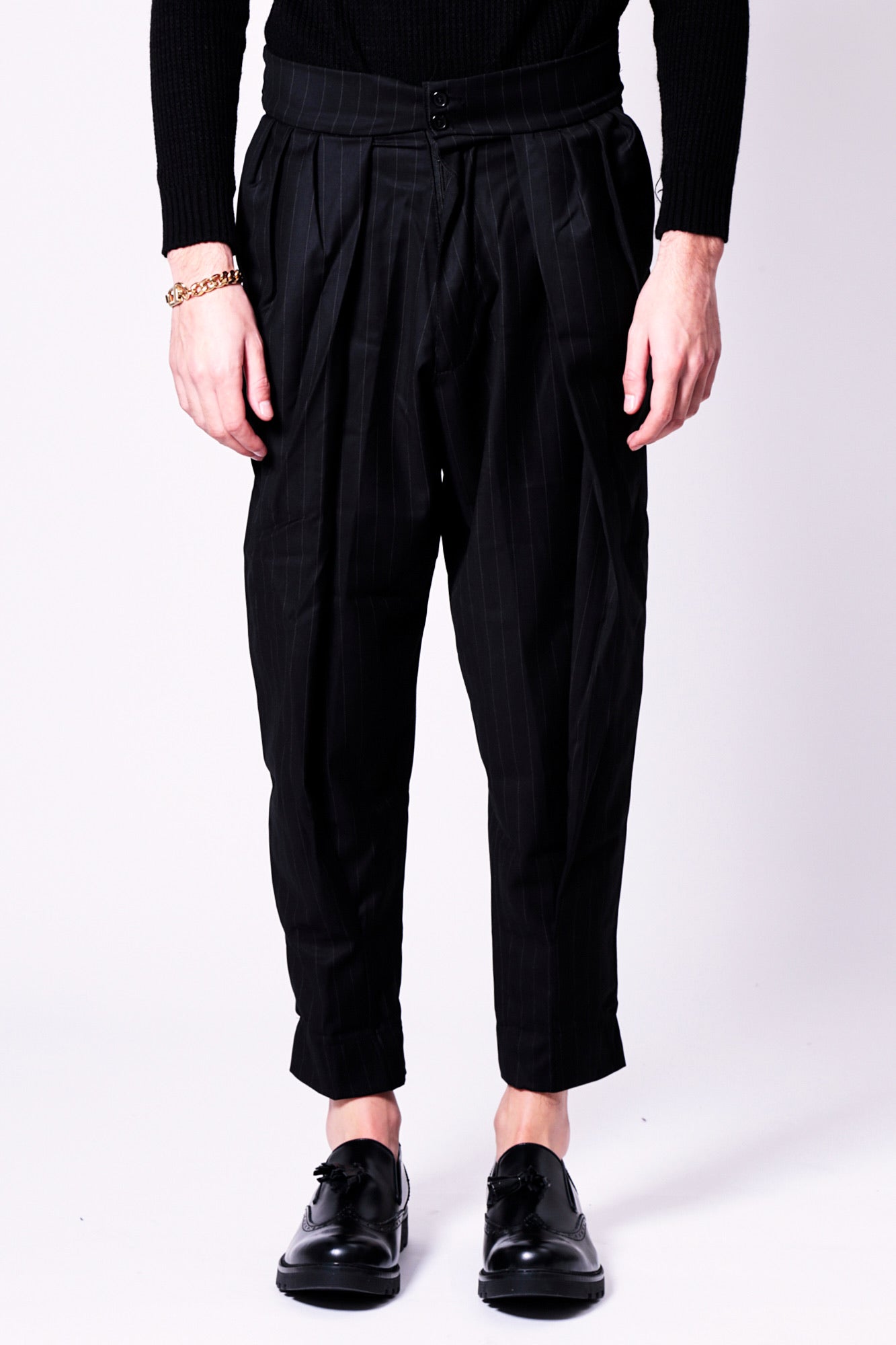 Pantalone SHAGGY - Black Pinstripe