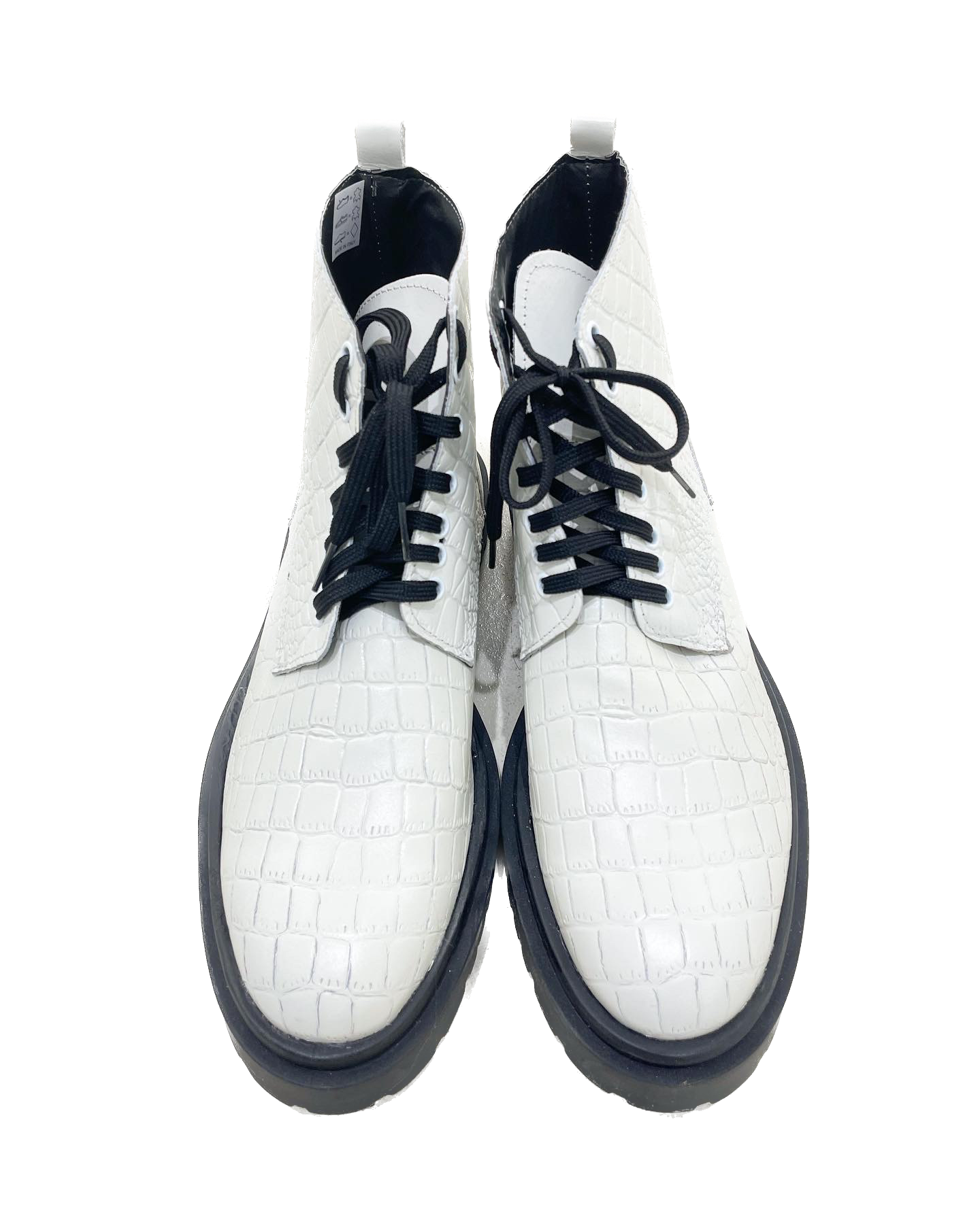 Stivaletto GLOSSY - White Faux Leather