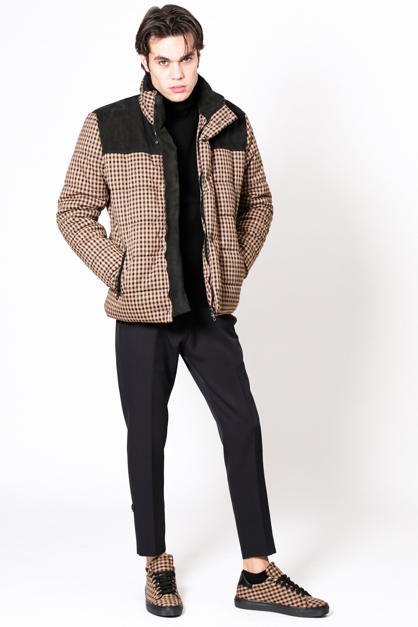 Bomber BOSTON - Beige Big Square