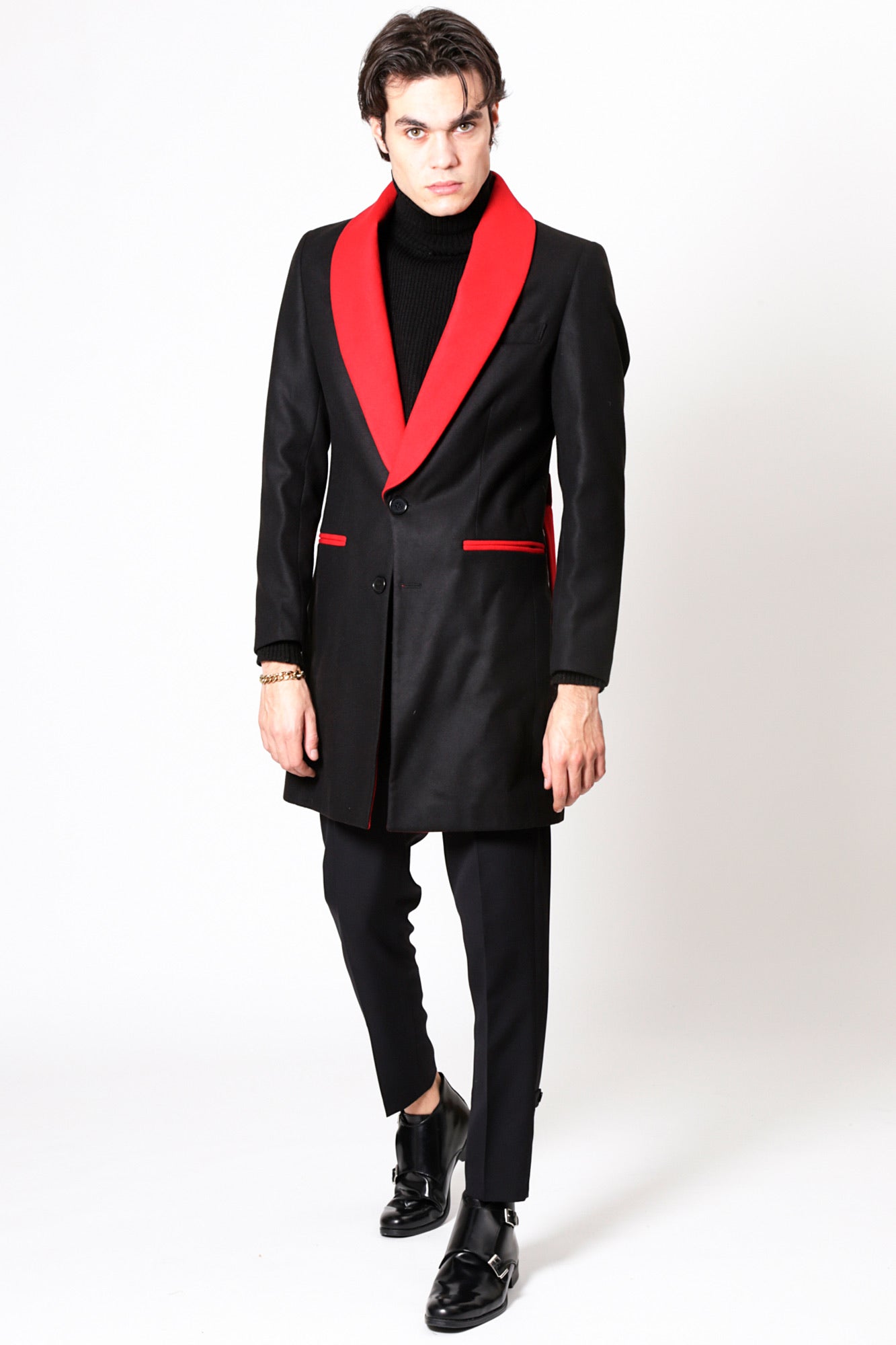 Cappotto PITT - Black/Red