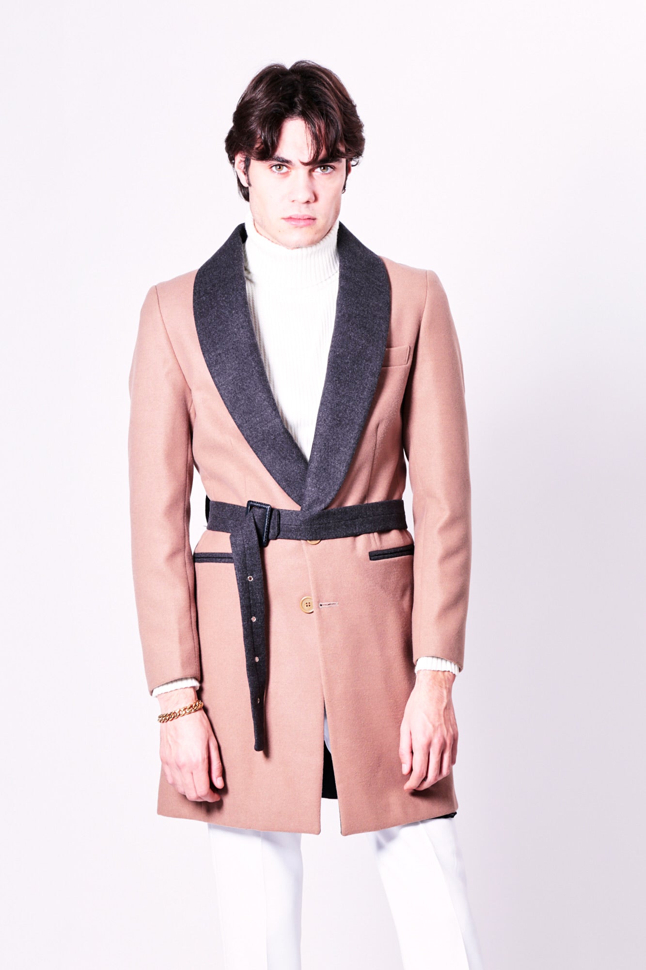 Manteau PITT - Beige/Gris