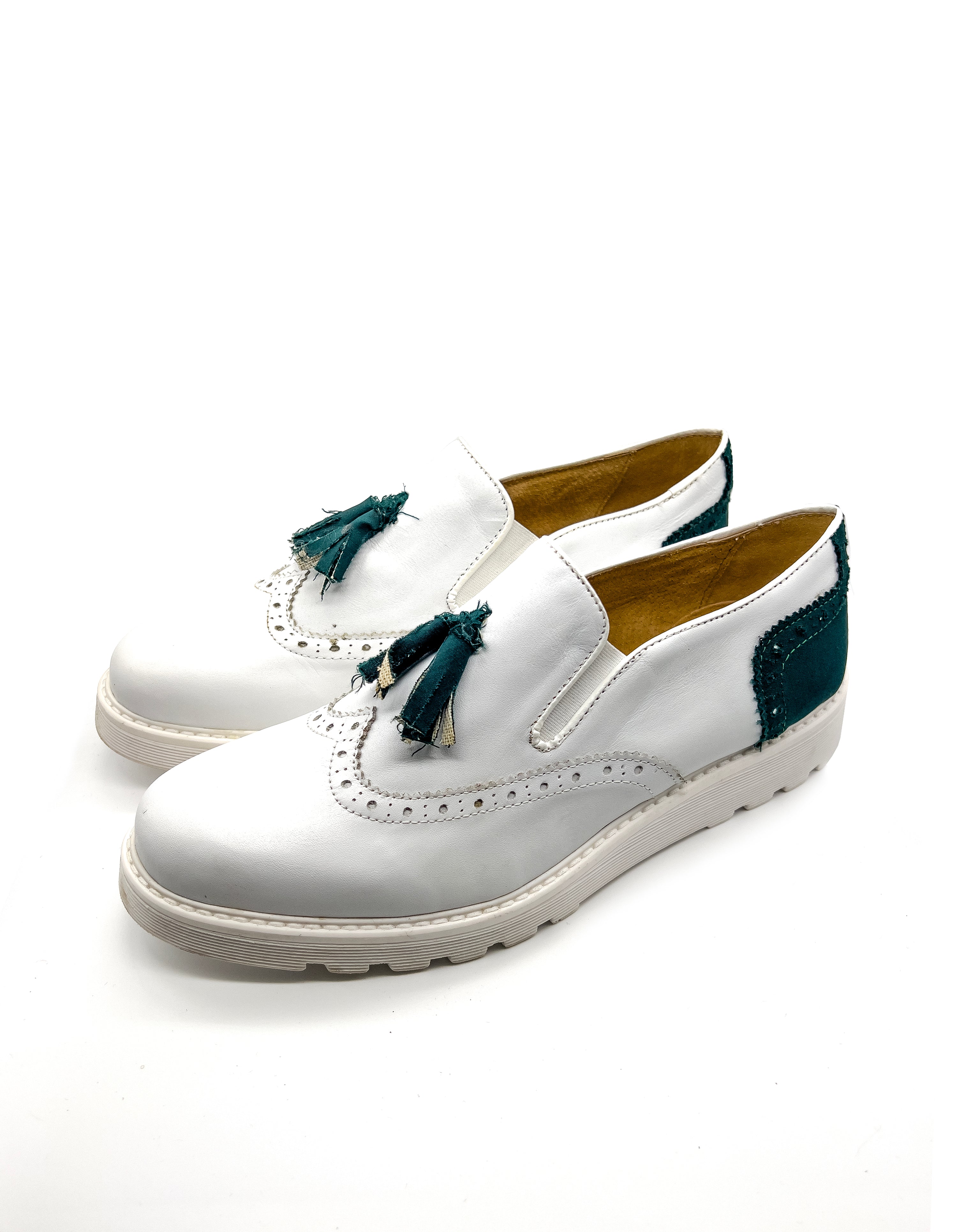 Chaussure DYLAN - Blanc/Vert Foncé