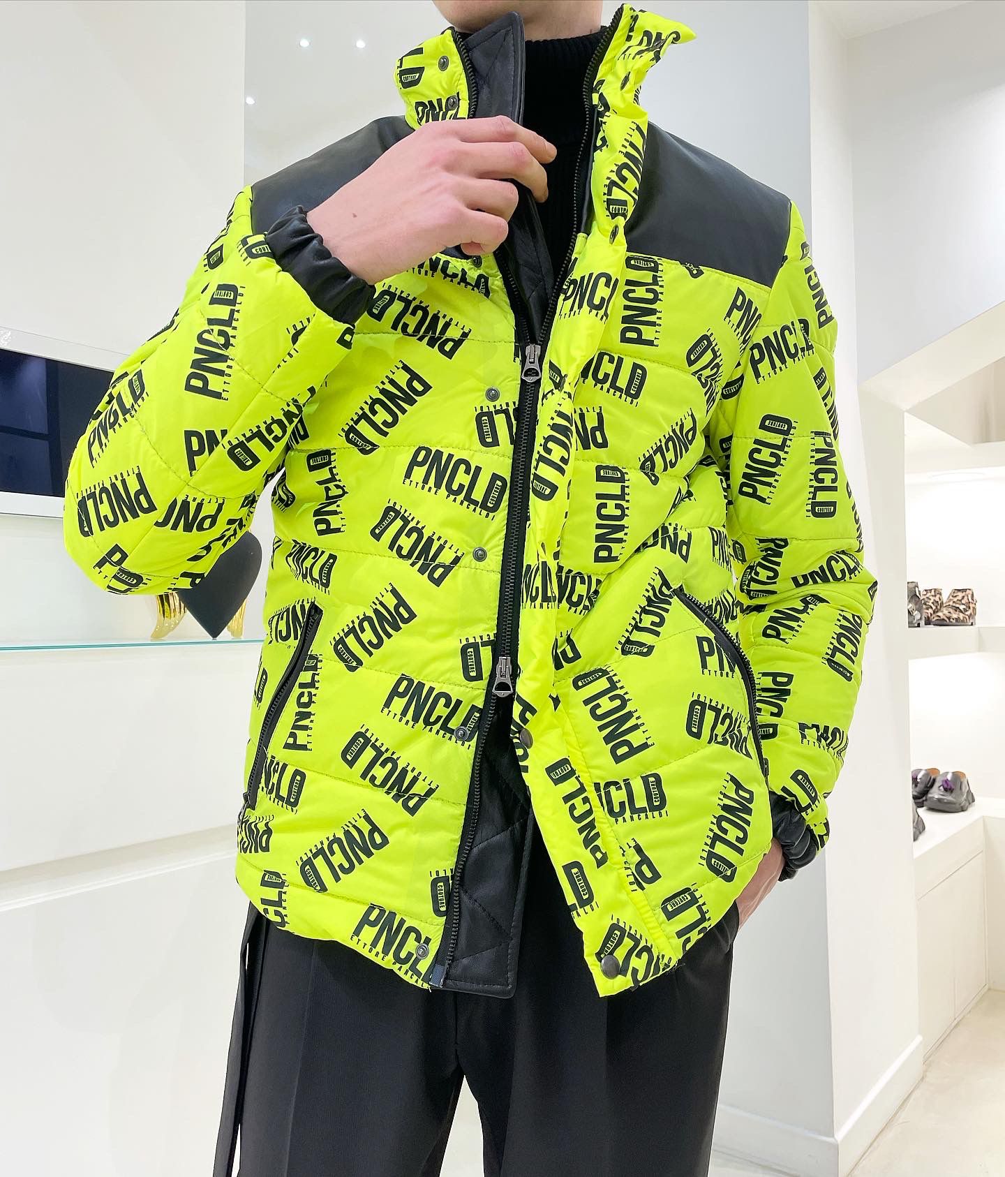 Veste BOSTON - Logo Jaune Fluo