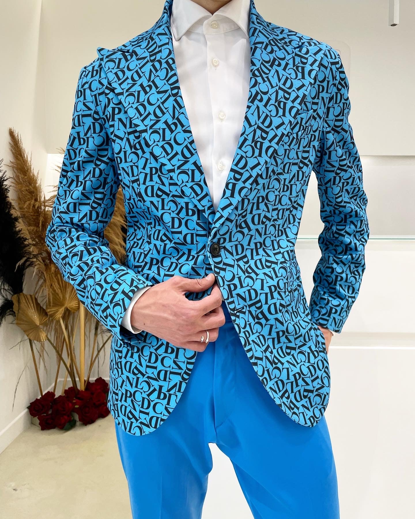 Chaqueta ELTON JOHN - Azul cielo Logotipo PNCLD