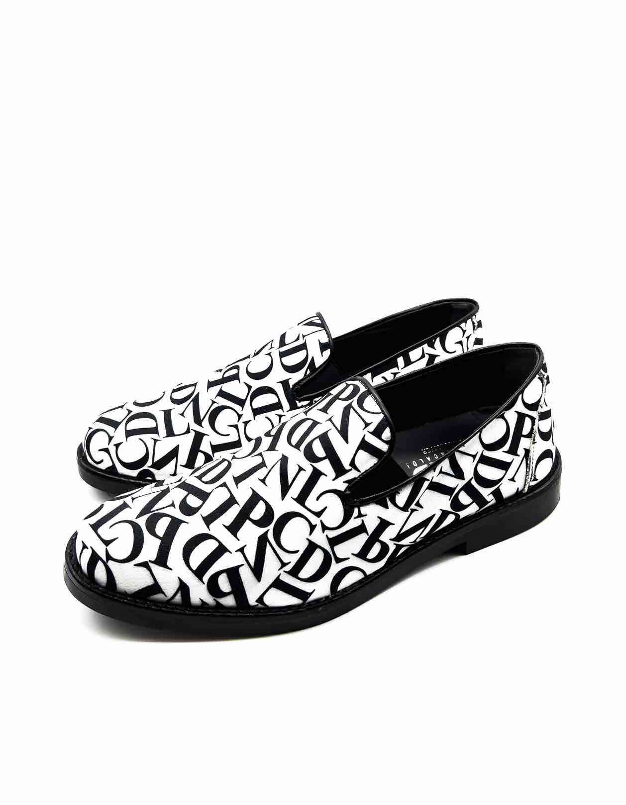 Mocassin PHARRELL - Logo PNCLD Blanc