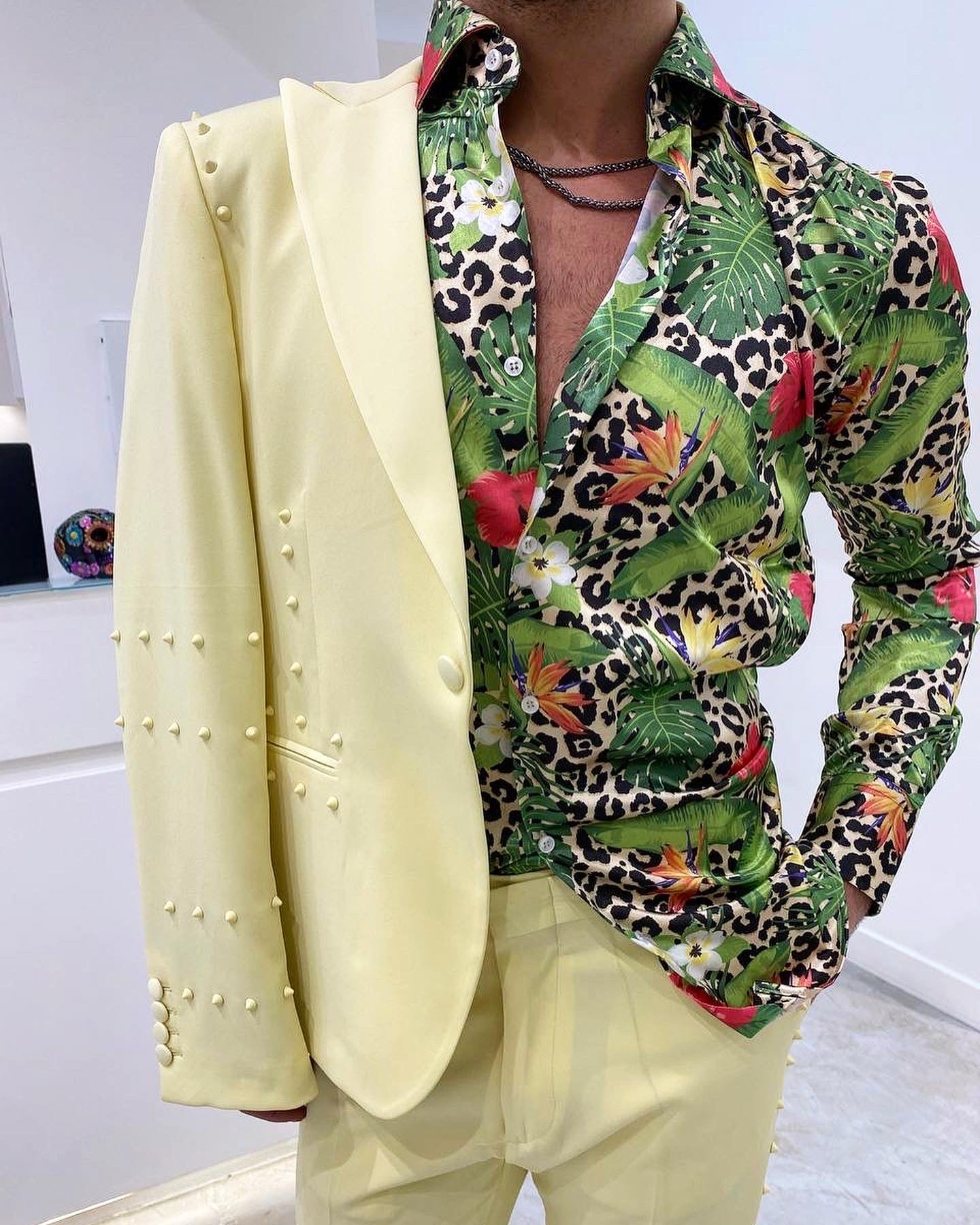 ELTON JOHN Jacket - Yellow Studs