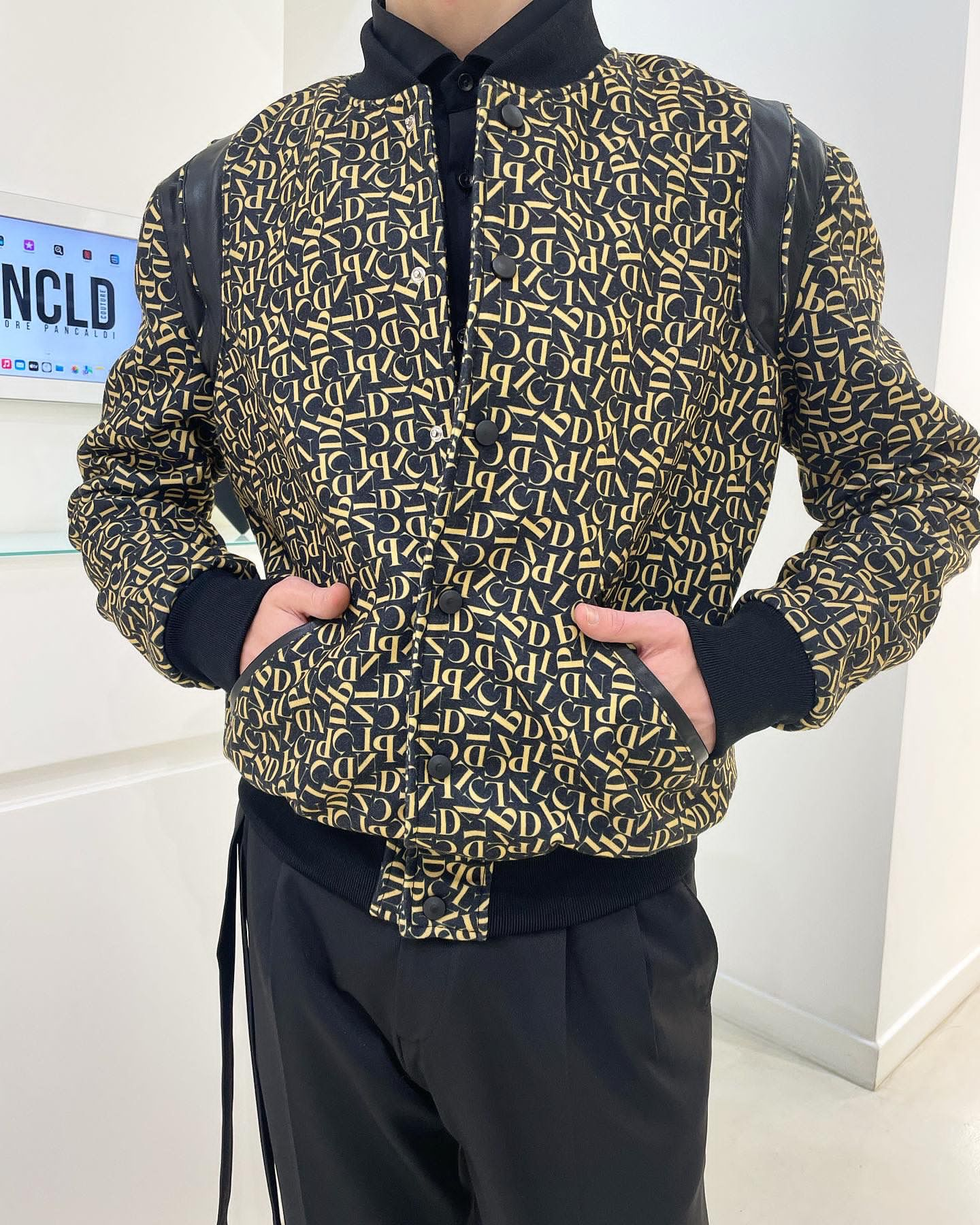 Bomber BARCELLONA - Gold PNCLD Logo