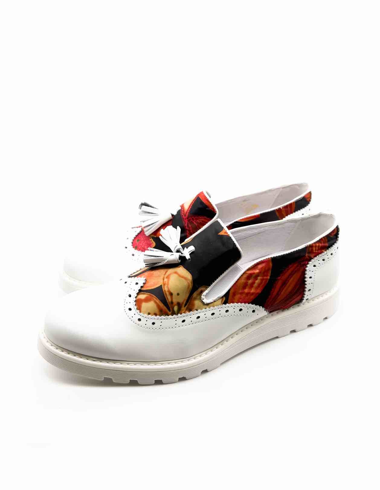 Scarpa DYLAN - White/Red Flowers