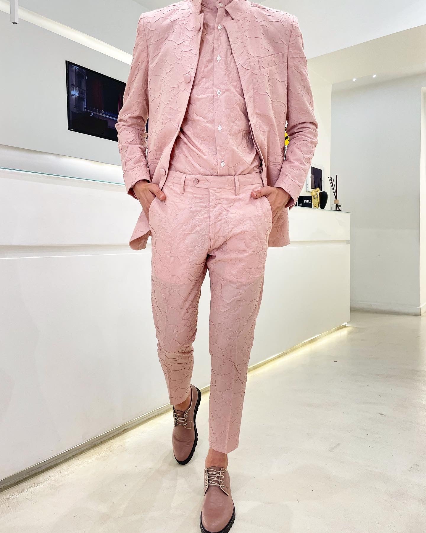 Pantalone TIMBERLAKE - Pink Crumpled