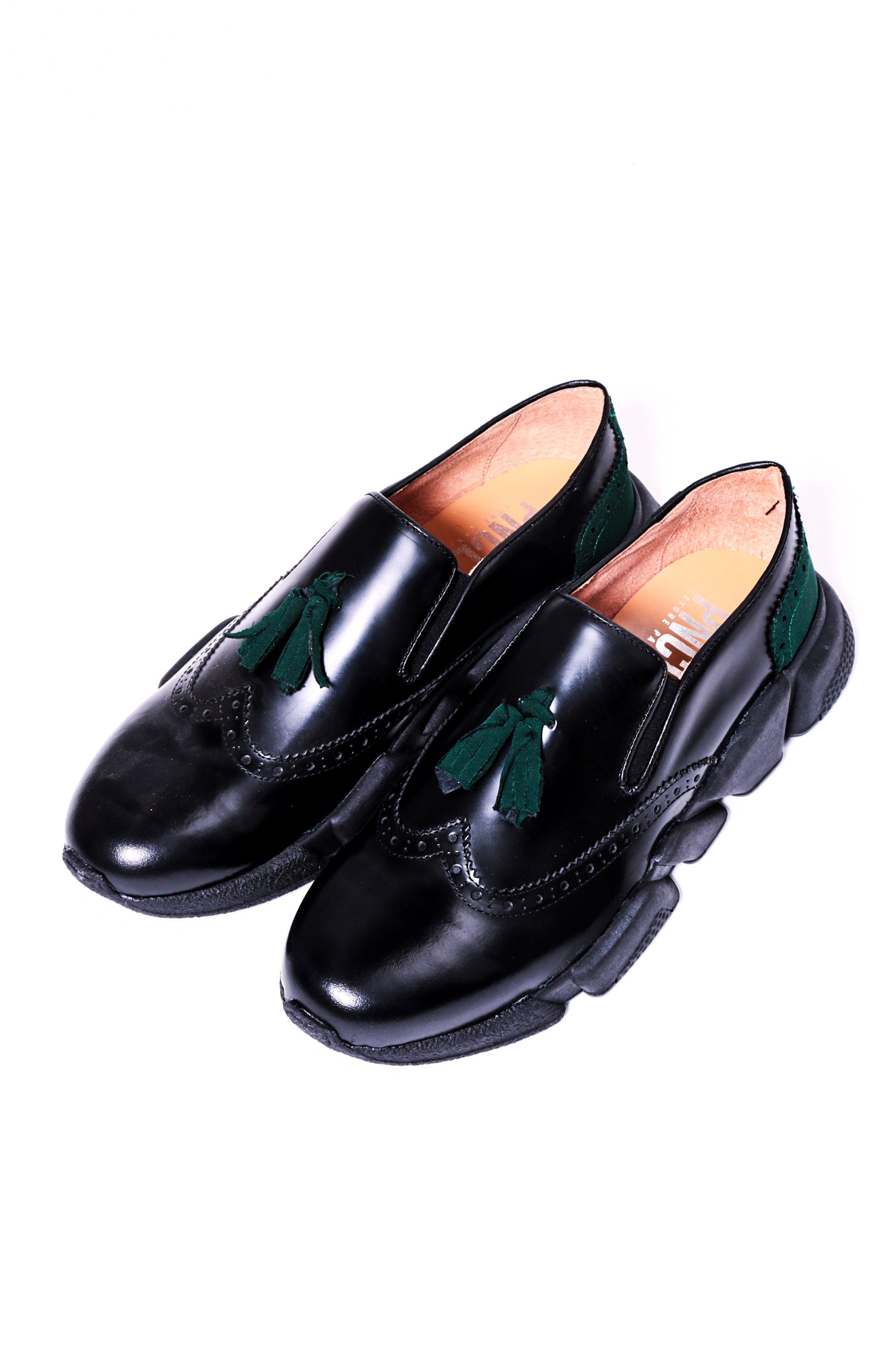 Zapato CALLING - Negro/Verde oscuro