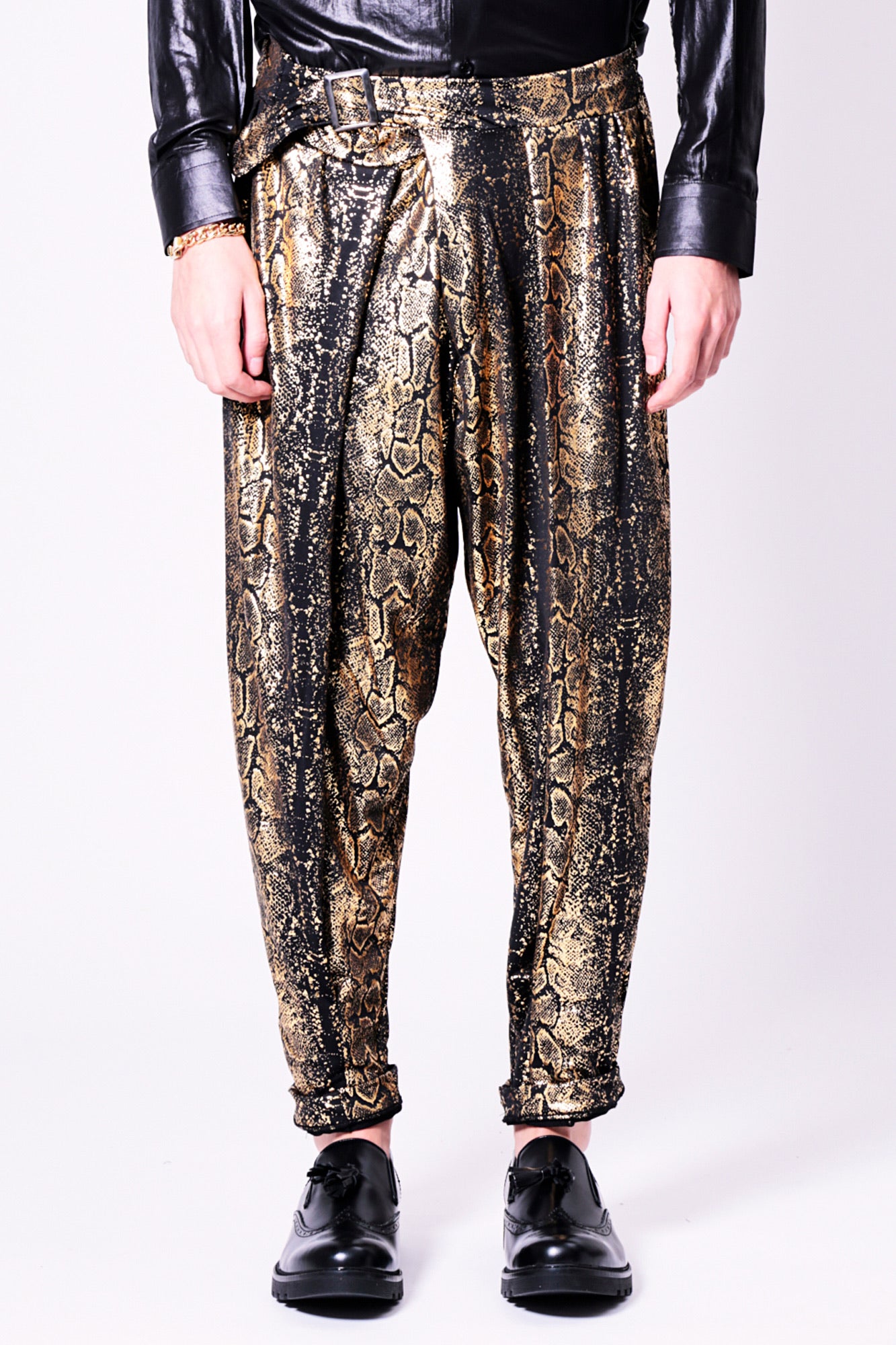 Pantalon SHAGGY - Python Doré