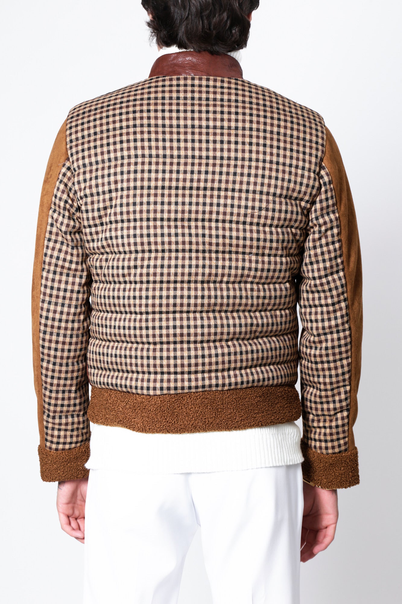 Bomber BOSTON - Brown/Beige Square CC