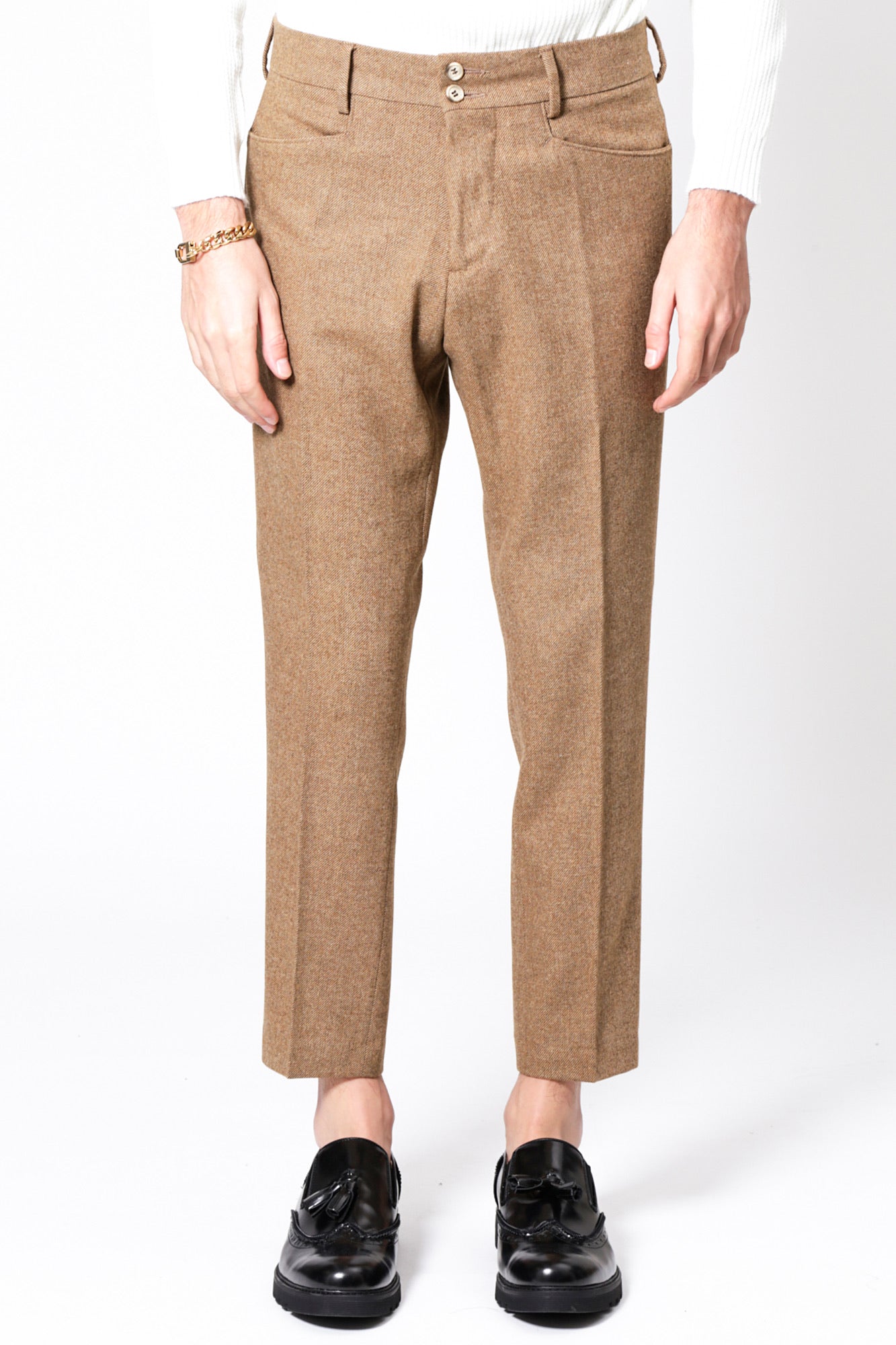 Pantalone SANTANA - Beige Wool