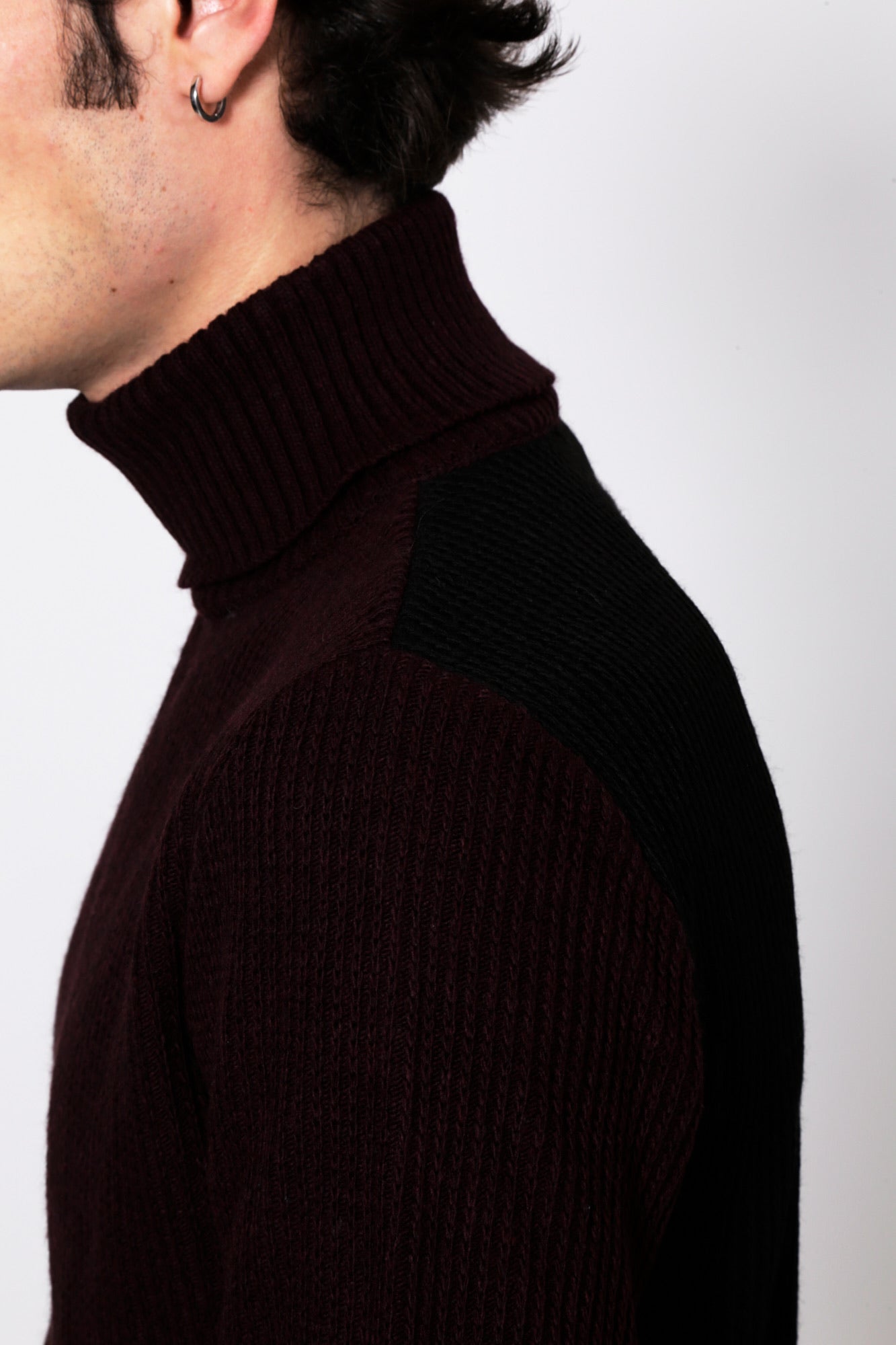 Maglione STREISAND - Bordeaux/Black