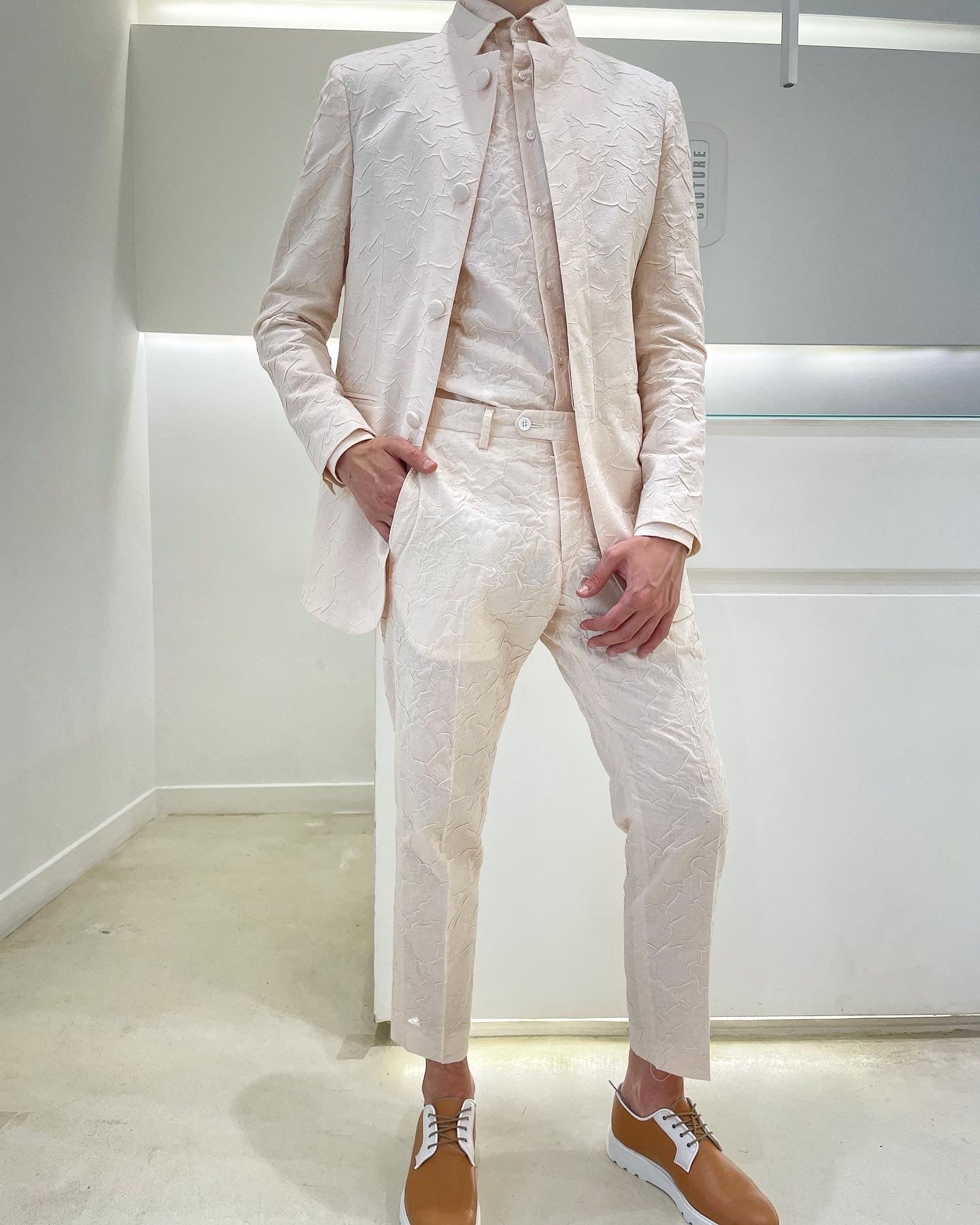 Pantalone TIMBERLAKE - Cream Crumpled