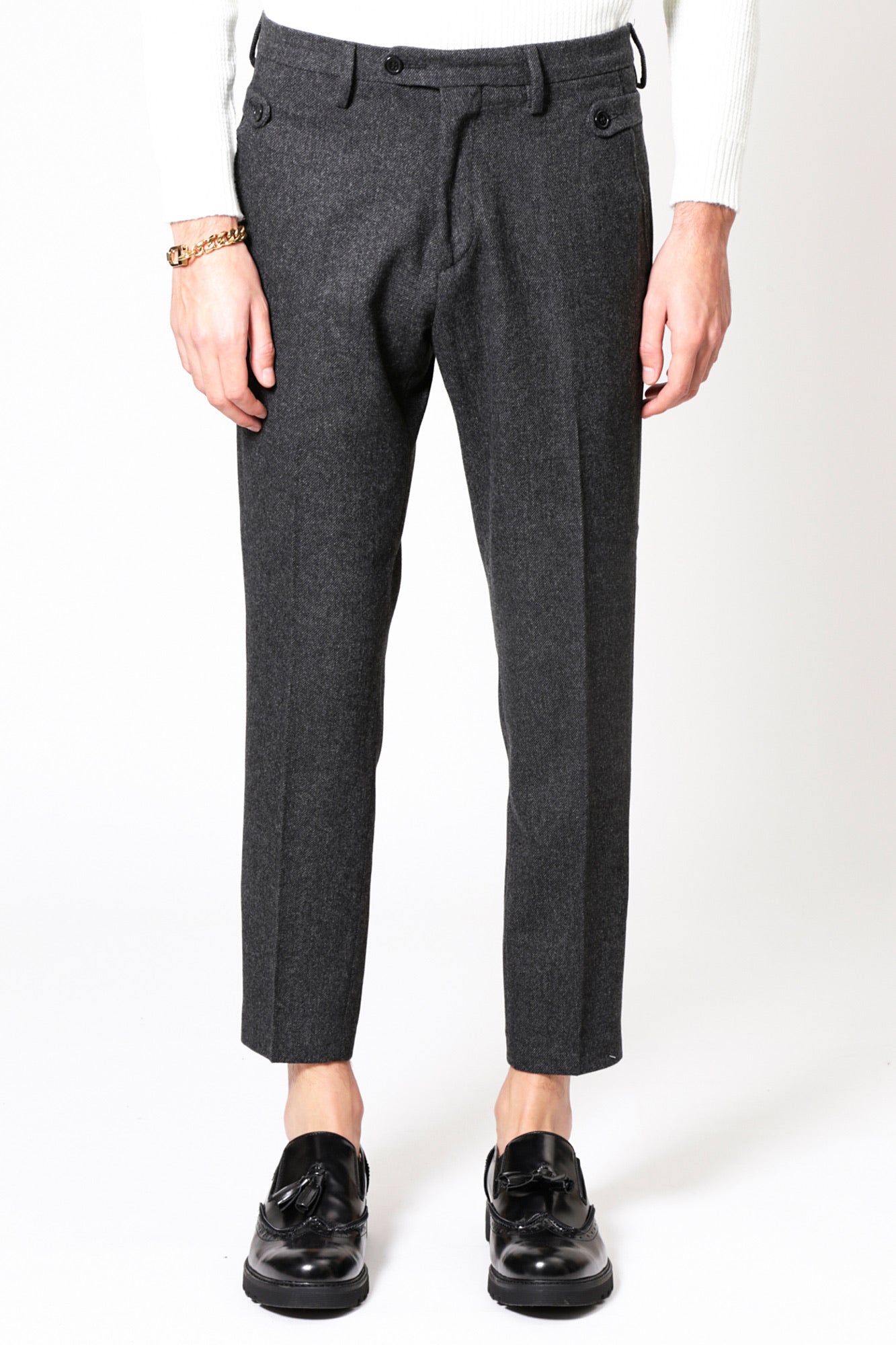 Pantalone HANCOCK - Gray Wool