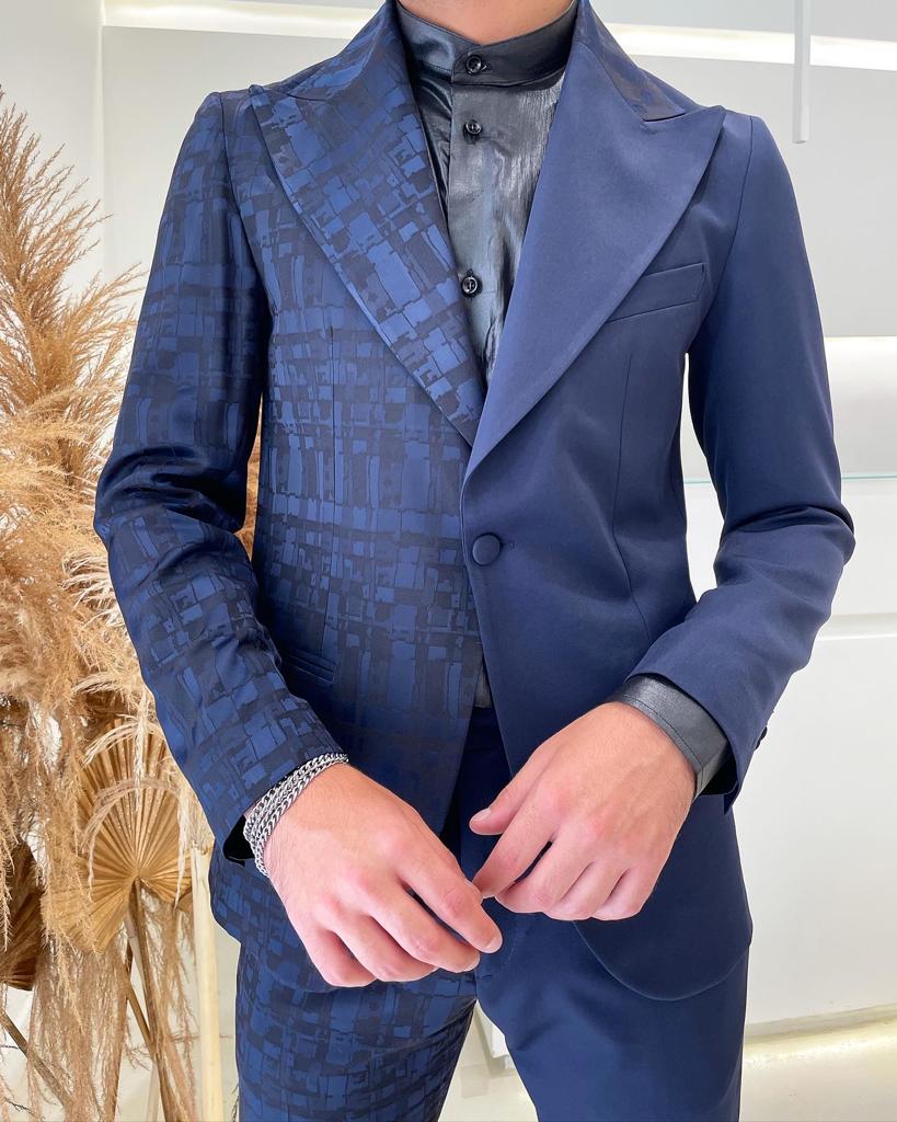 Veste ELTON JOHN BICOLOR - Bleu/Bleu Madras