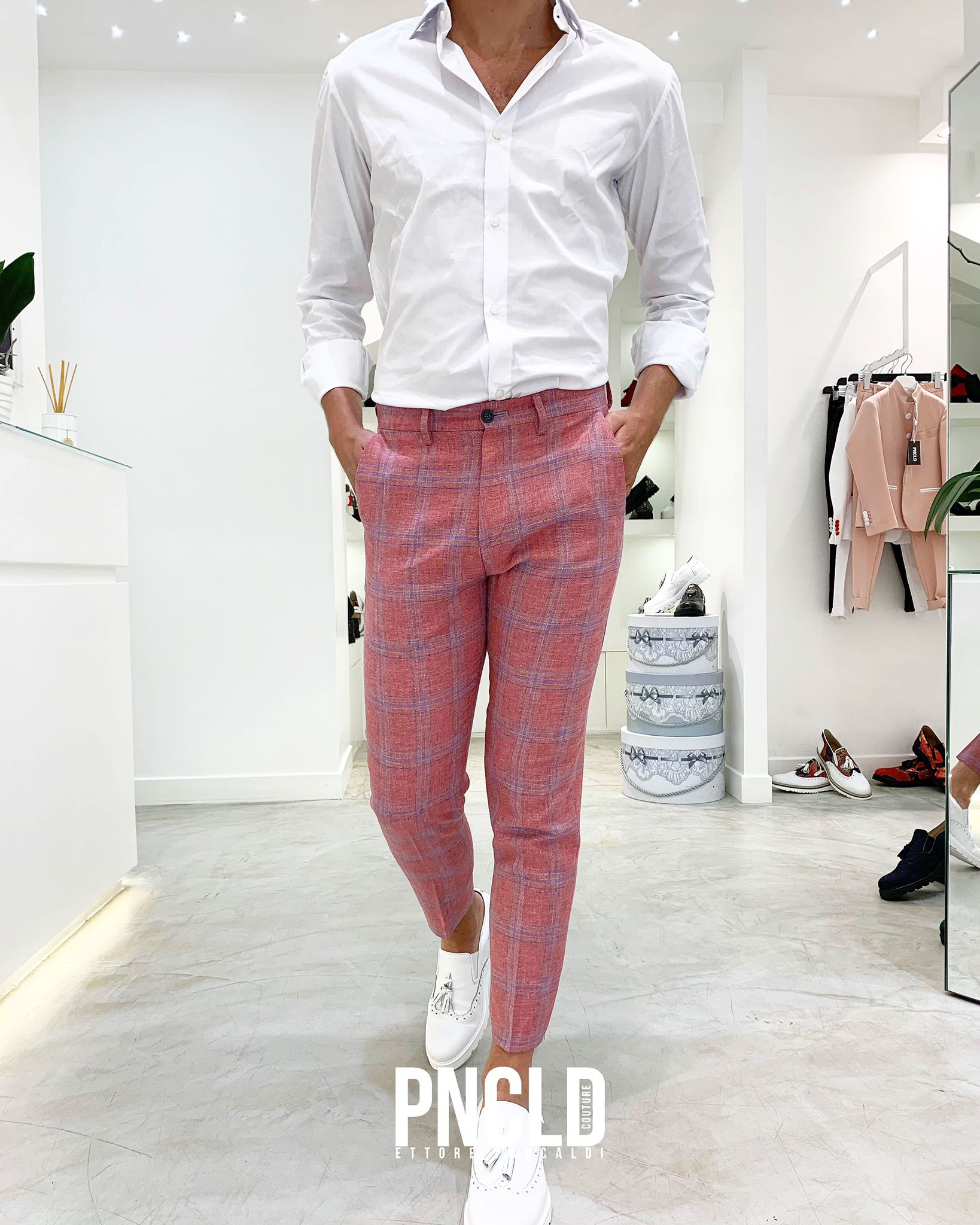 Pantalone TIMBERLAKE - Pink Linen