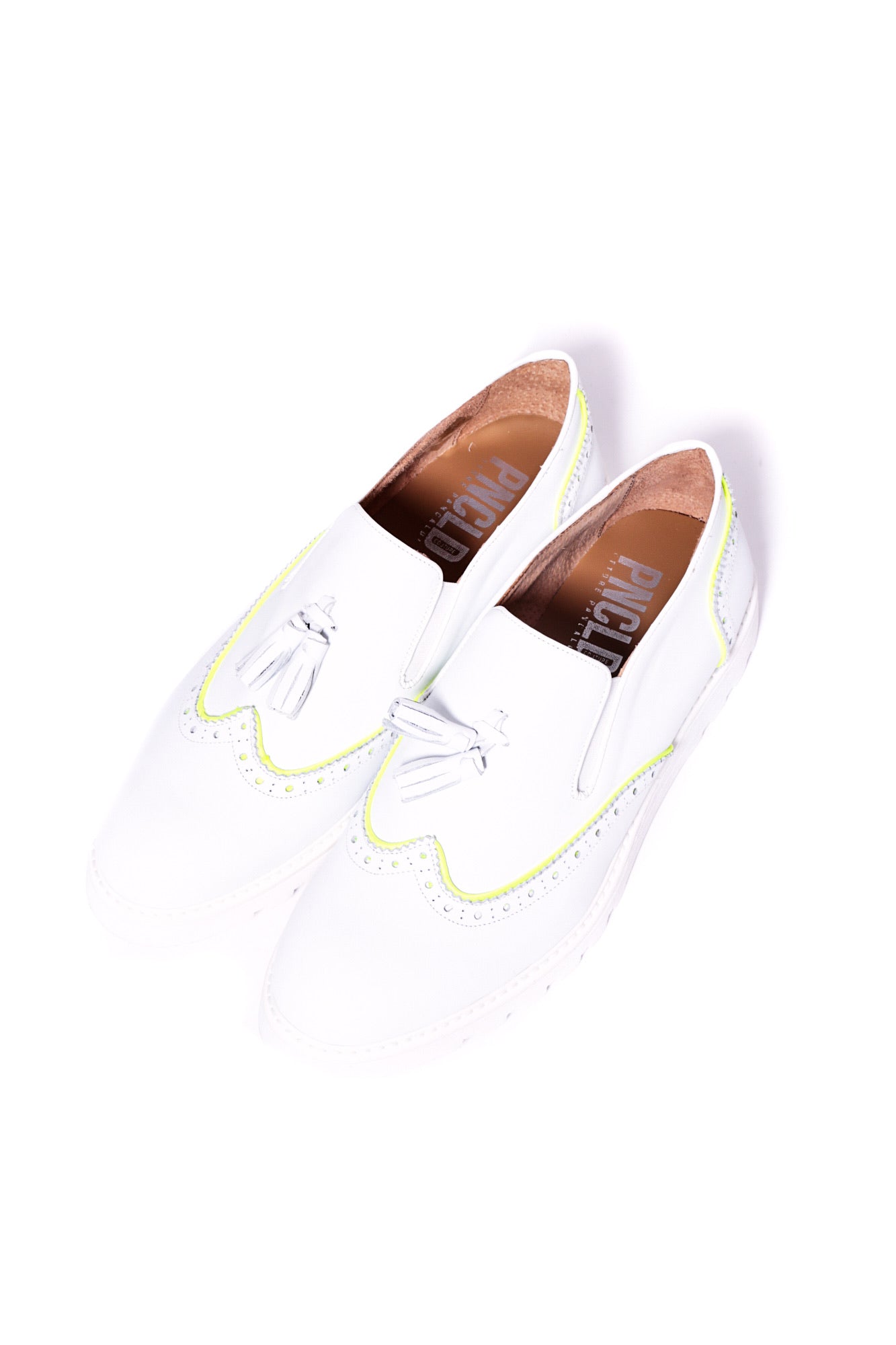 Chaussure BEATLES - Blanc/Jaune Fluo