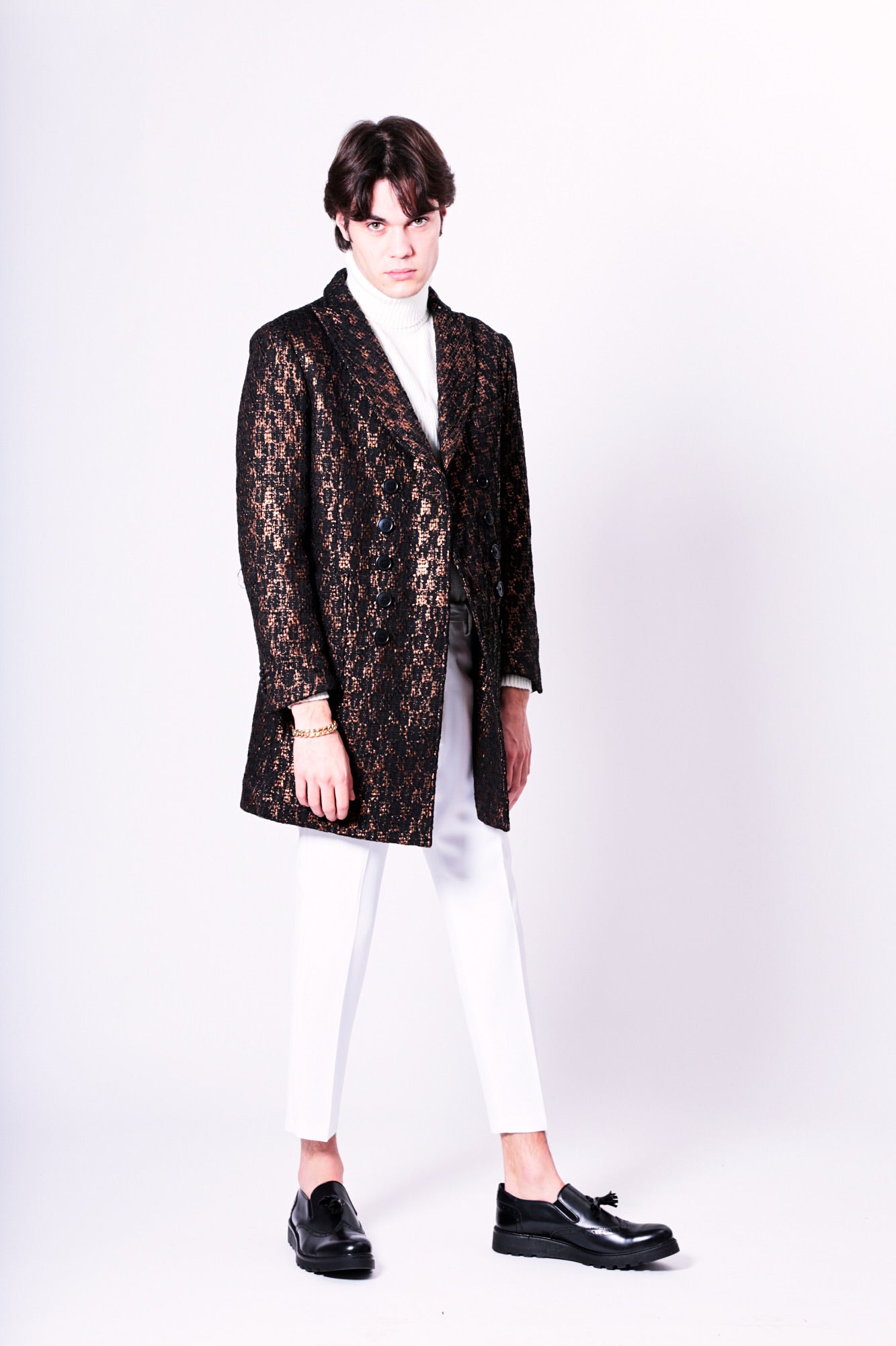 Cappotto DEEP - Black Square Gold Line