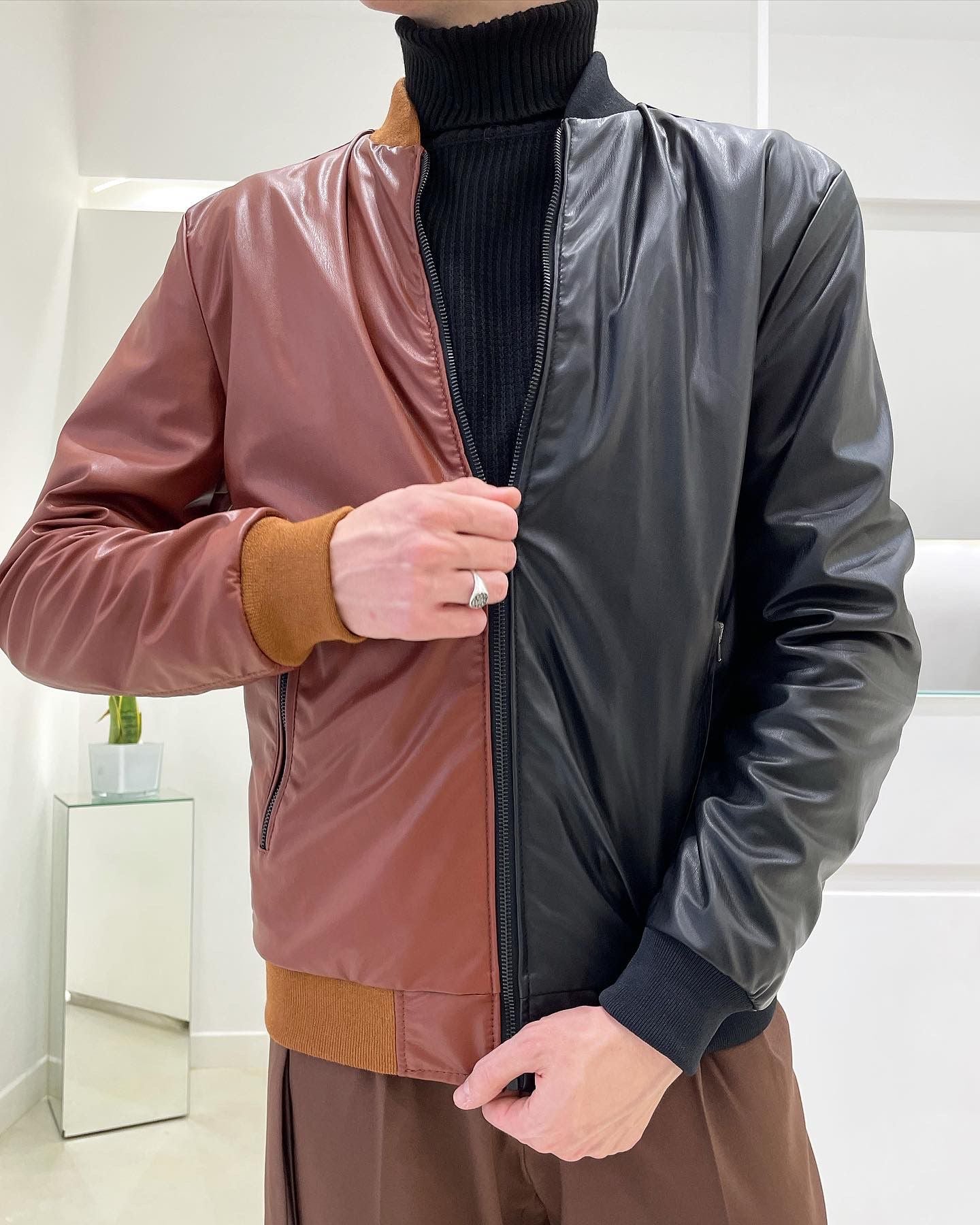 Bomber BARCELLONA - Black/Brown