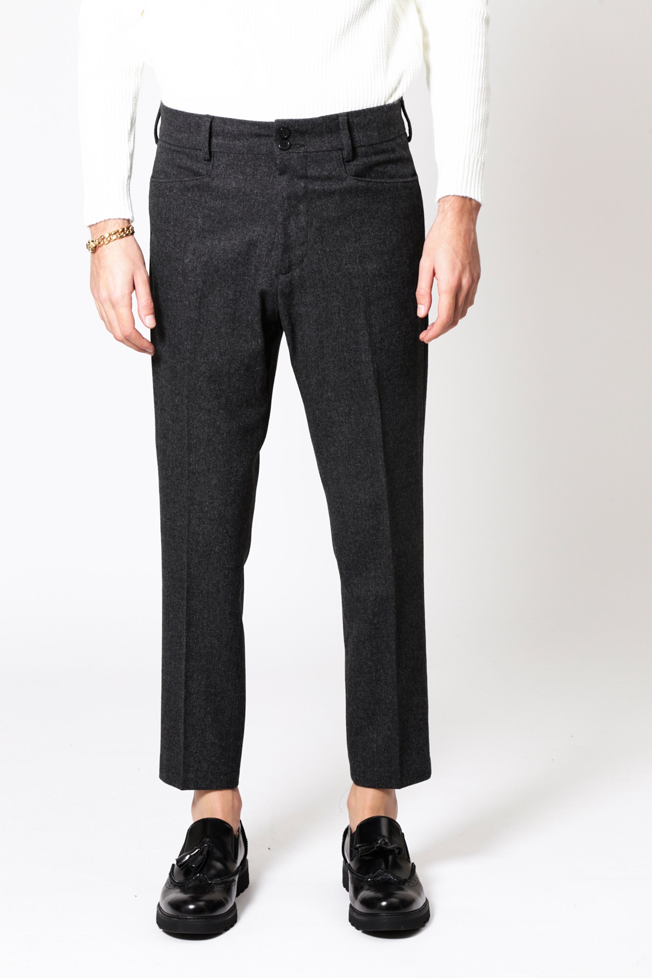 Pantalone SANTANA - Gray Wool