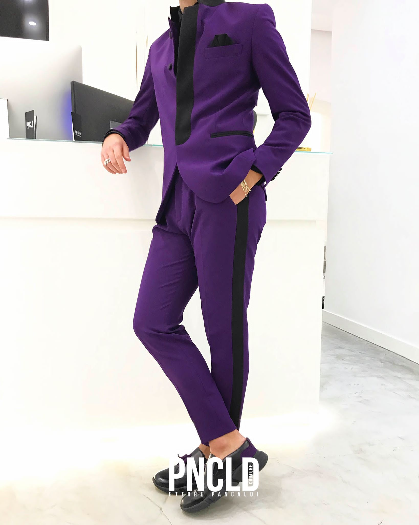 Pantalone RINGO STARR - Purple/Black