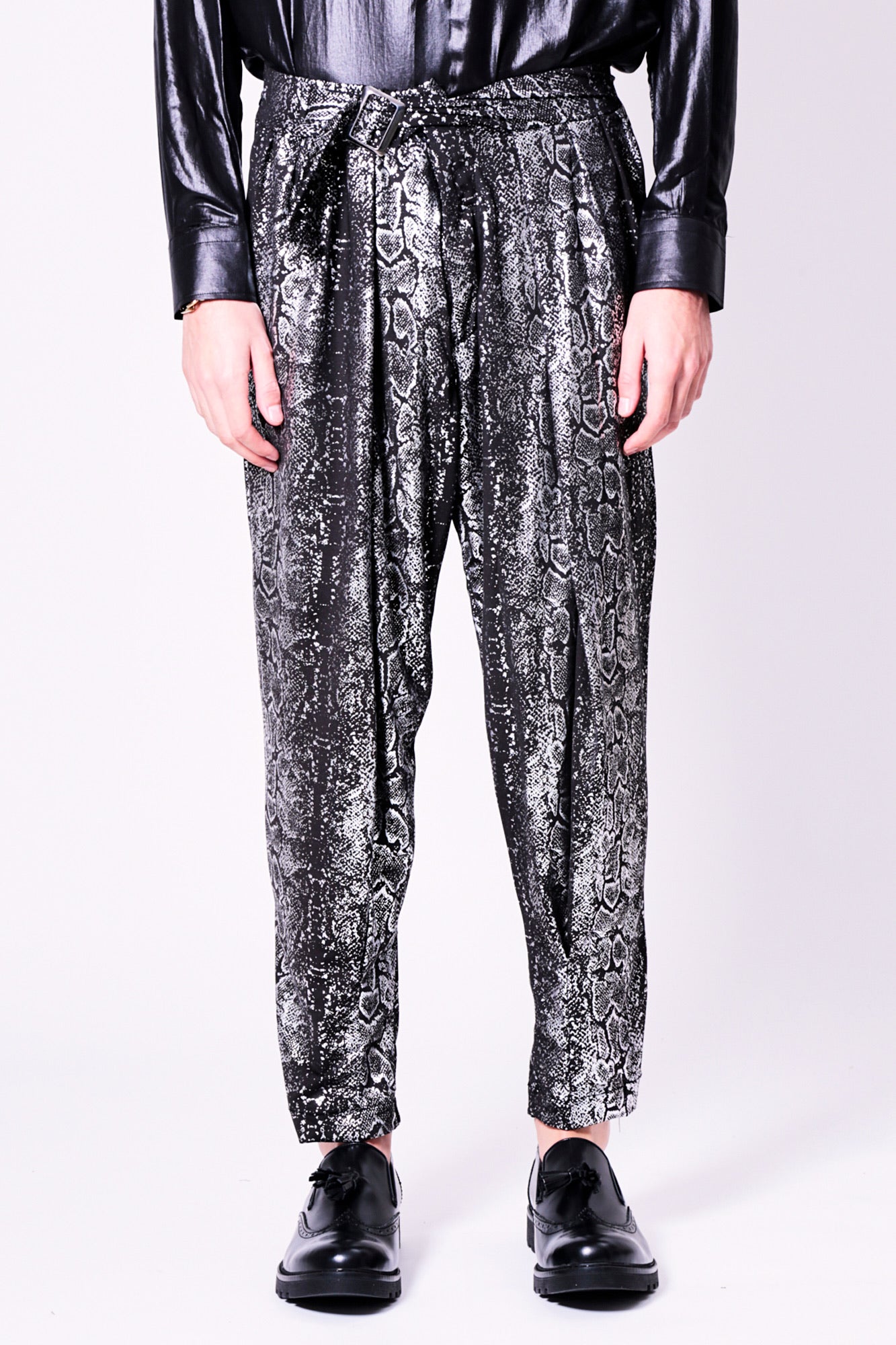 Pantalone SHAGGY - Silver Python