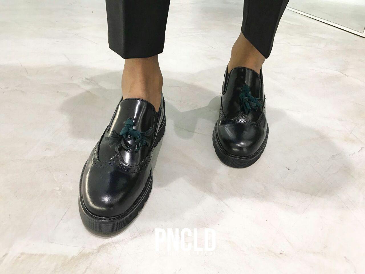 Zapato DYLAN - Negro/Verde oscuro